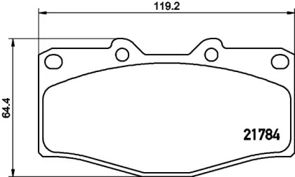 Комплект тормозных колодок PAGID T2144