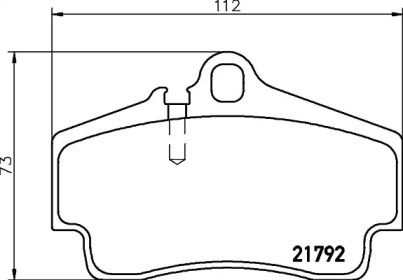 Комплект тормозных колодок PAGID T5125