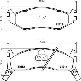 Комплект тормозных колодок PAGID T1130