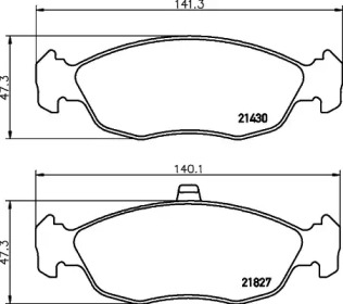 Комплект тормозных колодок PAGID T1137