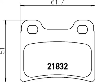 Комплект тормозных колодок PAGID T1123