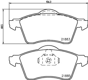 Комплект тормозных колодок PAGID T1107