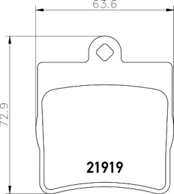 Комплект тормозных колодок PAGID T1153