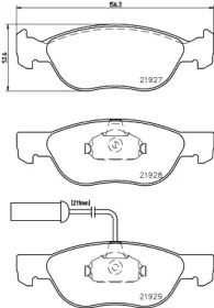 Комплект тормозных колодок PAGID T1095