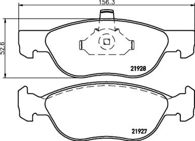 Комплект тормозных колодок PAGID T1326