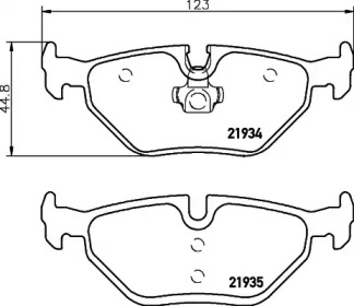 Комплект тормозных колодок PAGID T1207