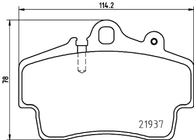 Комплект тормозных колодок PAGID T5124