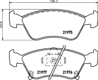 Комплект тормозных колодок PAGID T3089