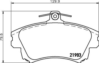 Комплект тормозных колодок PAGID T3095