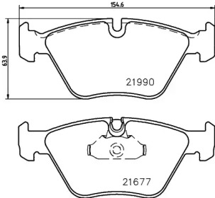 Комплект тормозных колодок PAGID T1387