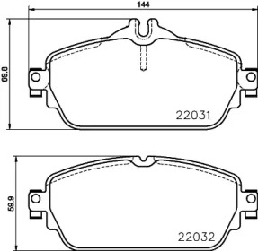 Комплект тормозных колодок PAGID T2374