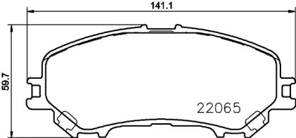 Комплект тормозных колодок, дисковый тормоз PAGID T2393