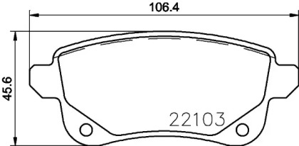 Комплект тормозных колодок PAGID T2441