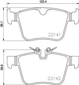 Комплект тормозных колодок PAGID T2461