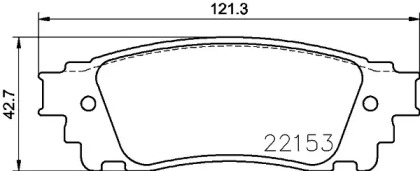 Комплект тормозных колодок PAGID T2465