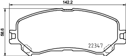 Комплект тормозных колодок PAGID T2554