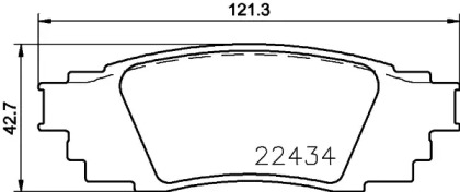 Комплект тормозных колодок PAGID T2561