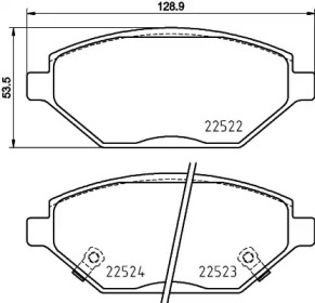 Комплект тормозных колодок, дисковый тормоз PAGID T4172