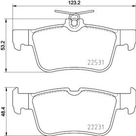 Комплект тормозных колодок PAGID T4181