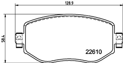 Комплект тормозных колодок PAGID T2660