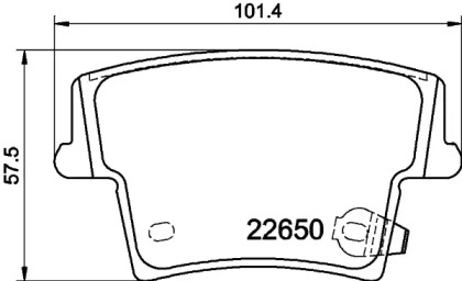 Комплект тормозных колодок PAGID T2599