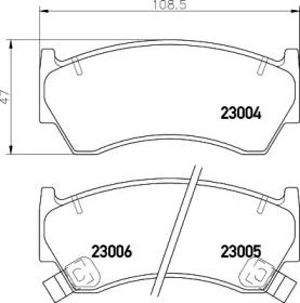 Комплект тормозных колодок PAGID T3038