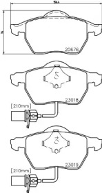 Комплект тормозных колодок PAGID T1388