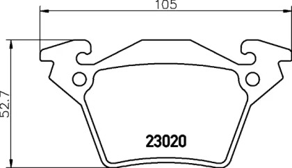 Комплект тормозных колодок PAGID T1169