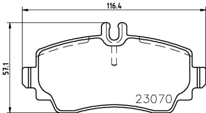 Комплект тормозных колодок PAGID T5168