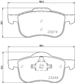 Комплект тормозных колодок PAGID T1579