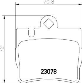 Комплект тормозных колодок PAGID T1175