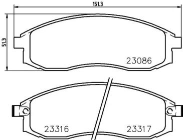 Комплект тормозных колодок PAGID T1567