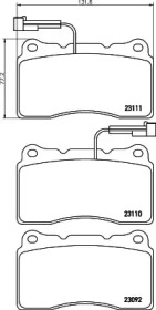 Комплект тормозных колодок PAGID T5113