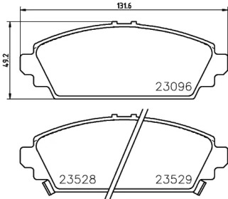 Комплект тормозных колодок PAGID T3122