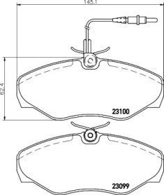 Комплект тормозных колодок PAGID T5127