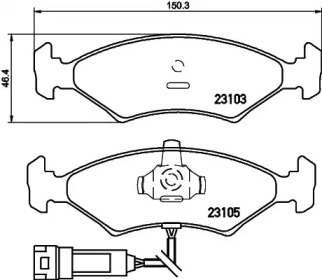 Комплект тормозных колодок PAGID T1342