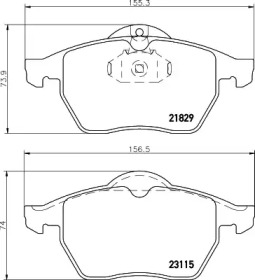 Комплект тормозных колодок PAGID T1085