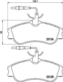 Комплект тормозных колодок PAGID T5099