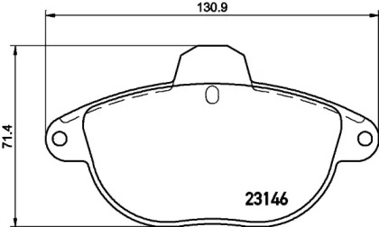 Комплект тормозных колодок PAGID T9068