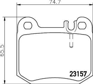 Комплект тормозных колодок PAGID T1188