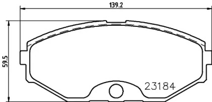 Комплект тормозных колодок, дисковый тормоз PAGID T1479