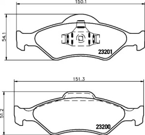 Комплект тормозных колодок PAGID T1192