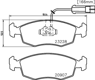 Комплект тормозных колодок PAGID T1161