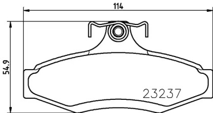 Комплект тормозных колодок PAGID T1253