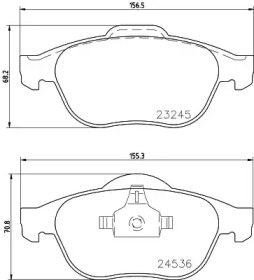 Комплект тормозных колодок PAGID T1213