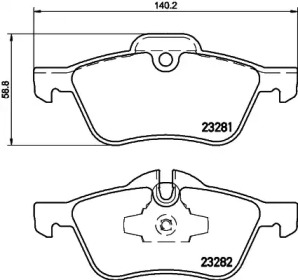 Комплект тормозных колодок PAGID T1220