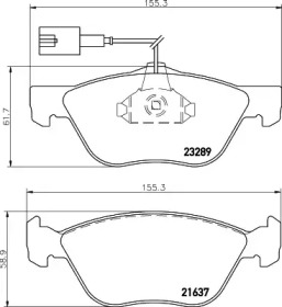 Комплект тормозных колодок PAGID T1099