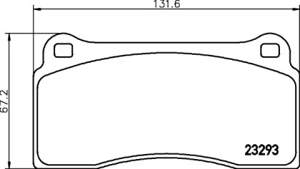 Комплект тормозных колодок PAGID T1201