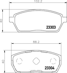 Комплект тормозных колодок PAGID T1477