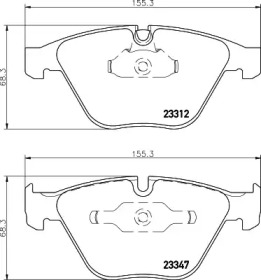 Комплект тормозных колодок PAGID T1230